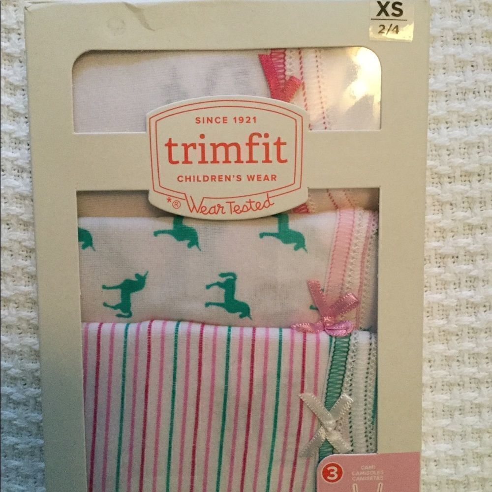 TRIMFIT 3 Camisoles Girls Size XS 2/4